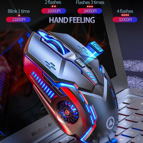 Dragon Gaming Mouse - 6 Programmable Buttons, 3200 DPI