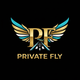 Private Fly Logo with Jet Detail
